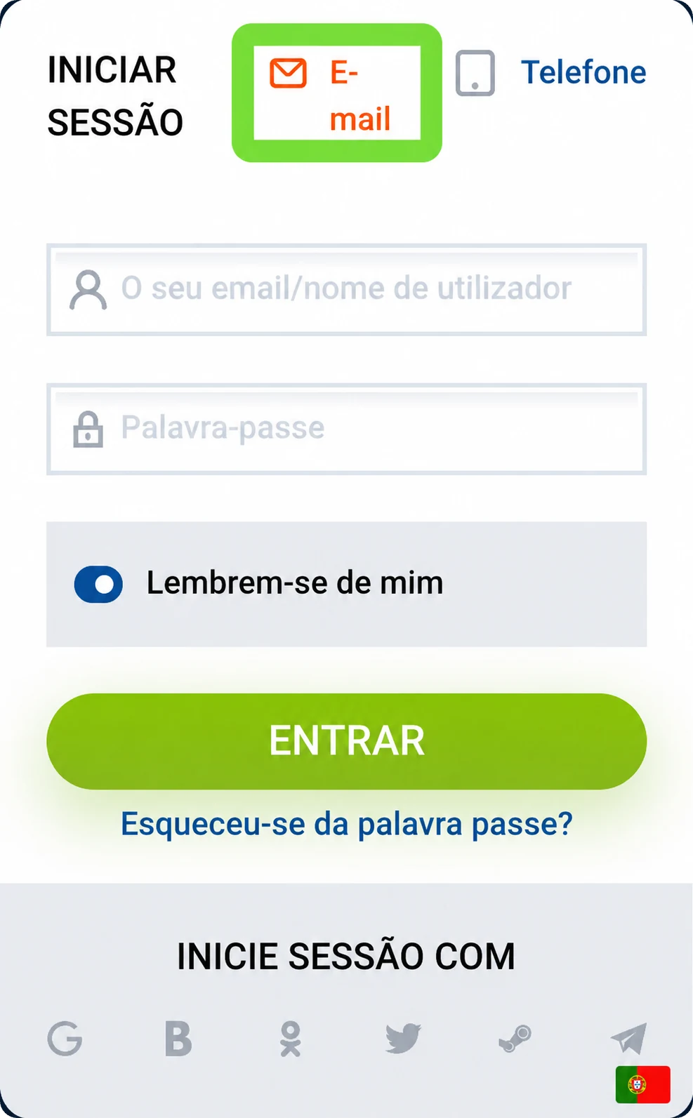 Login Mostbet por email Janela de login Mostbet por email e palavra-passe